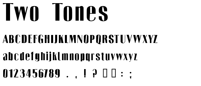 Two Tones font